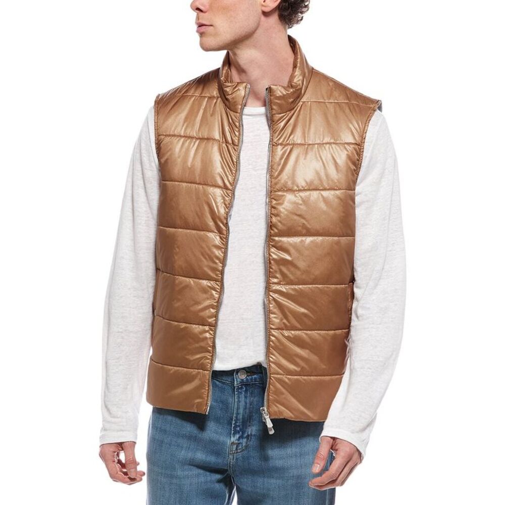 Eleventy Mens  Gilet Vest, Brown